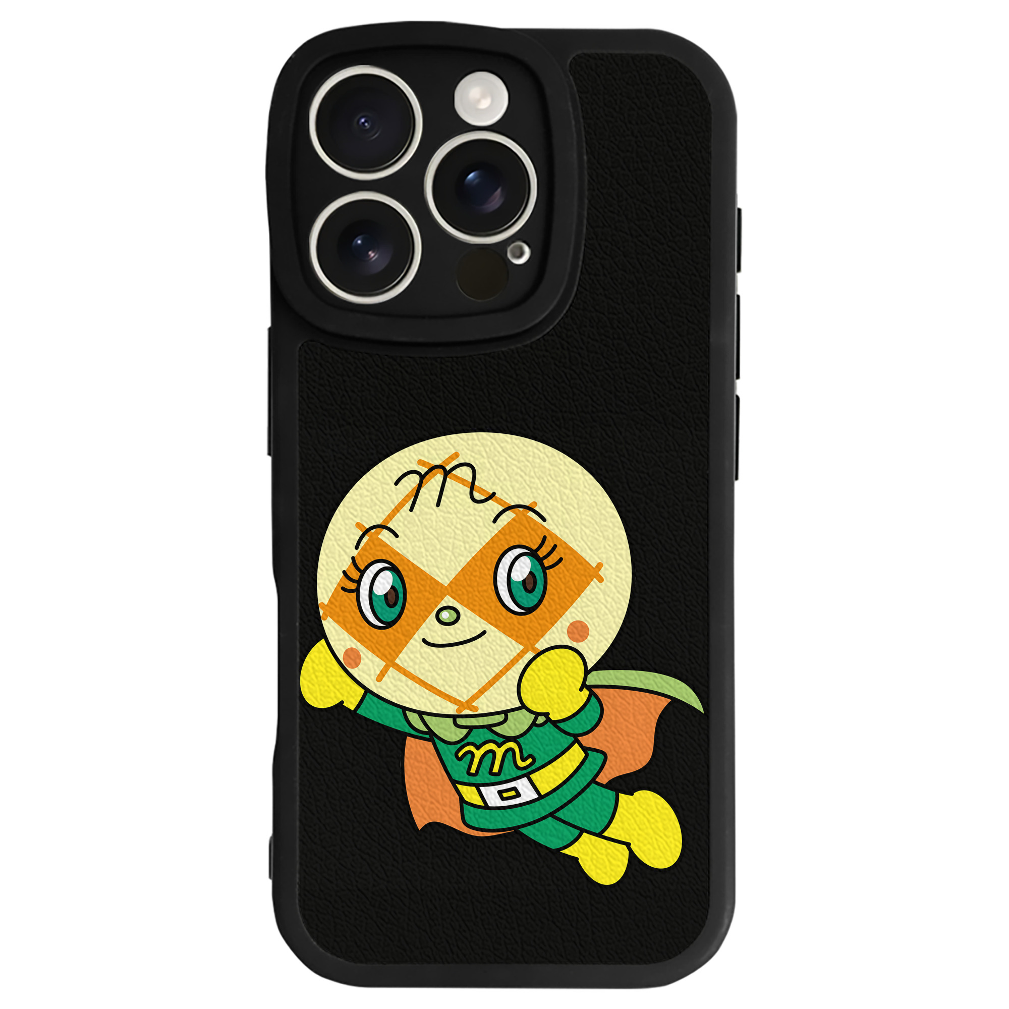 （画像用） アンパンマン Anpanman 【iPhone 16シリーズ対応】シリコンスマホケース（レザー調） 材質：シリコン